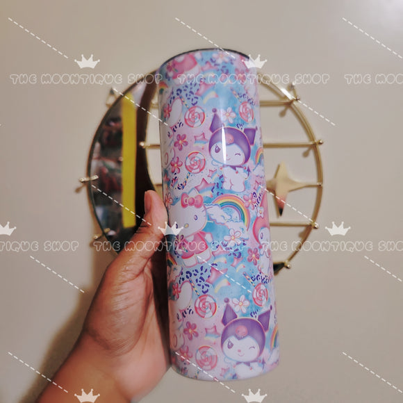 Pastel happy friends 20 oz Stainless Steel Tumbler