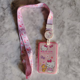 🌸 Sweet & Playful Character ID Holder with Lanyard & Badge Reel 🎀