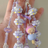 Dango Labubu  Pop.bean beaded Purse/Bag Keychain