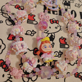 Ducky Labubu beaded purse keychain/Bag charm