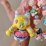 Anime sailor moon kawaii magical girl usagi sailor scouts Purse charm hello kitty hand painted 