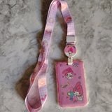 🌸 Sweet & Playful Character ID Holder with Lanyard & Badge Reel 🎀