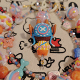 One piece Chopper labubu beaded purse/Bag charm keychain