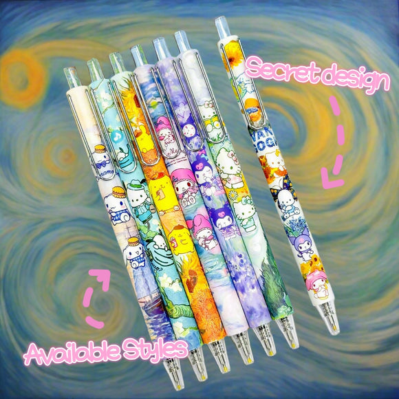 Painter inspired sanrio blind box 0.5mm gel pen
