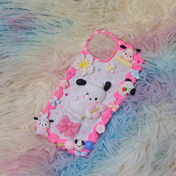 Flower Puppy IP 14  Plus/15 Plus Case