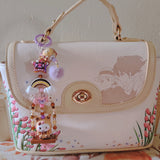 Rainbow kuromi beaded Purse/Bag Keychain