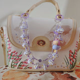 Dango Labubu  Pop.bean beaded Purse/Bag Keychain
