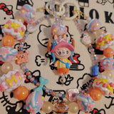 One piece Chopper labubu beaded purse/Bag charm keychain