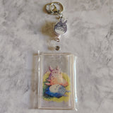 Whimsical Forest Friend Transparent ID Holder with Badge Reel