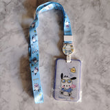 🌸 Sweet & Playful Character ID Holder with Lanyard & Badge Reel 🎀