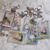Whimsical Forest Friend Transparent ID Holder with Badge Reel