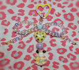 Pocha rocking horse beaded Purse/Bag Keychain