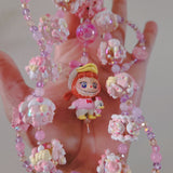Ducky Labubu beaded purse keychain/Bag charm