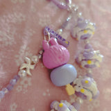 Dango Labubu  Pop.bean beaded Purse/Bag Keychain