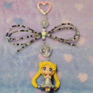 Moon Princess beaded Purse/Bag Keychain