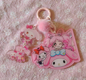 Anime Sailor moon magical girl sailor scouts sanrio keychain