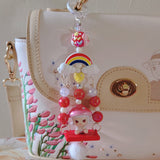 Mushroom Molly beaded Purse/Bag Keychain