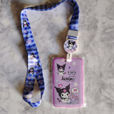 🌸 Sweet & Playful Character ID Holder with Lanyard & Badge Reel 🎀