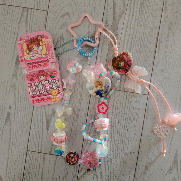 Sakura-inspired y2k theme purse charm/ keychain