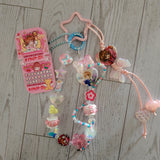 Sakura-inspired y2k theme purse charm/ keychain