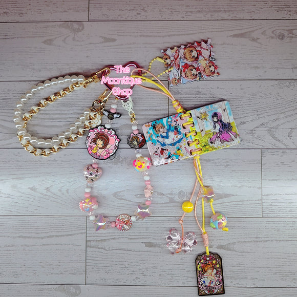 Cardcaptor Sakura Magical Girl Keychain – Handmade Anime Charm Accessory