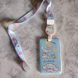 🌸 Sweet & Playful Character ID Holder with Lanyard & Badge Reel 🎀