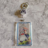 Whimsical Forest Friend Transparent ID Holder with Badge Reel