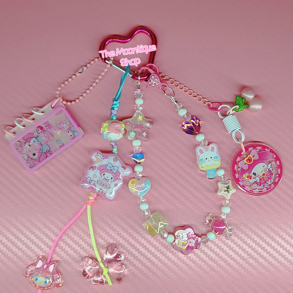 Kawaii Melody Pink Charm Keychain/ Purse charm ✨️