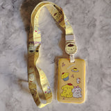 🌸 Sweet & Playful Character ID Holder with Lanyard & Badge Reel 🎀