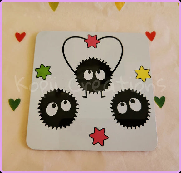 Soot sprite coaster